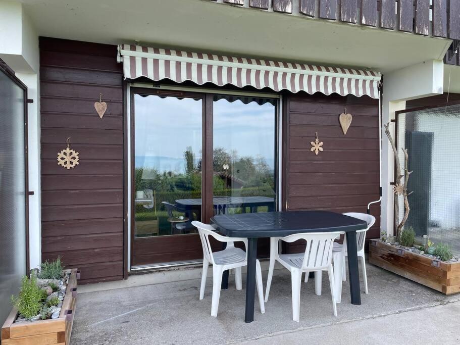 Studio Myrtilles Du Leman Vue Sur Lac Et Montagne Thollon-les-Memises Екстериор снимка